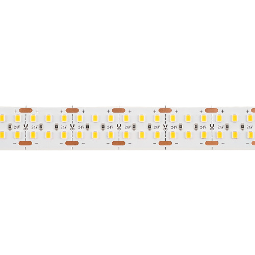 Лента светодиодная двухрядная, 288SMD(2835)/м 30Вт/м 24V 5000*20*1.8мм 3000К, IP20 , LS509 FERON фото 4