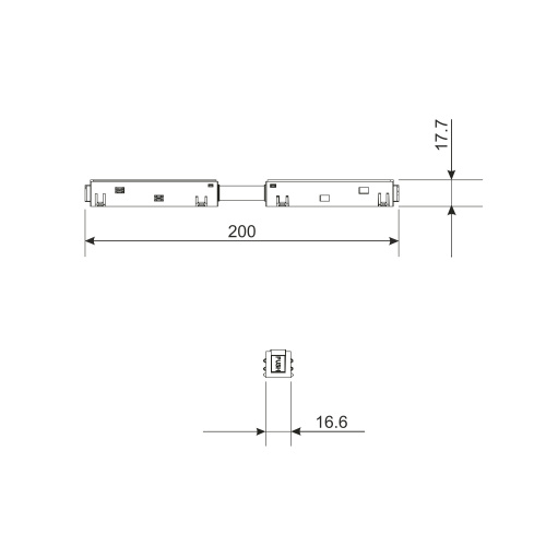 Slim Magnetic Прямой коннектор и планка (1 шт.) черный 85096/00 85096/00 фото 3 Slim Magnetic Прямой коннектор и планка (1 шт.) черный 85096/00 85096/00 фото 3
