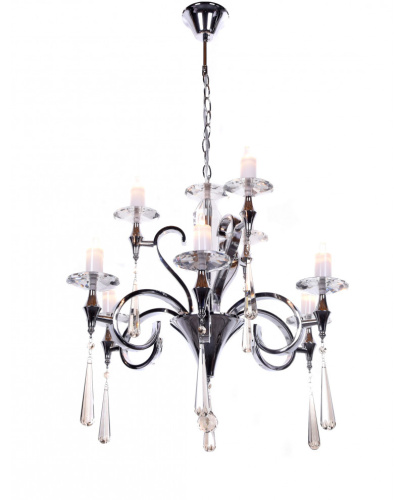 Хрустальная подвесная люстра Lumina Deco Arterro LDP 8136-9 Хрустальная подвесная люстра Lumina Deco Arterro LDP 8136-9