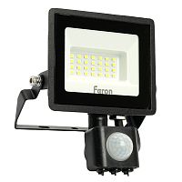 Светодиодный прожектор Feron с датчиком  LL-906 IP65 20W 6400K