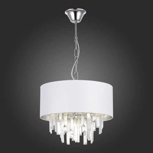 SLE1120-103-05 Светильник подвесной Хром/Белый E14 5*40W DAHLIA фото 5 SLE1120-103-05 Светильник подвесной Хром/Белый E14 5*40W DAHLIA фото 5