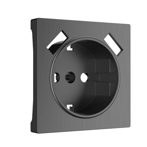 Накладка для розетки USB (графит рифленый) W1179504 Накладка для розетки USB (графит рифленый) W1179504