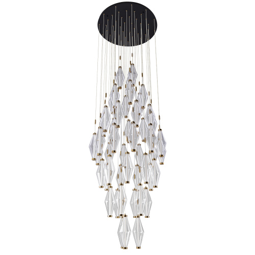 Citilux TANNA CL253050 LED Каскадная люстра Латунь фото 2 Citilux TANNA CL253050 LED Каскадная люстра Латунь фото 2
