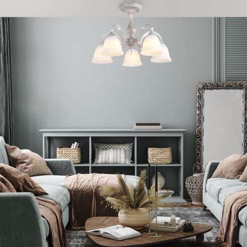 Светильник на штанге Escada 1114/5PL E27*60W White фото 2