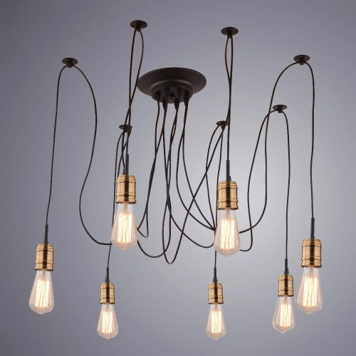 Подвесная люстра Arte Lamp MAZZETTO A4290SP-7BK фото 2 Подвесная люстра Arte Lamp MAZZETTO A4290SP-7BK фото 2