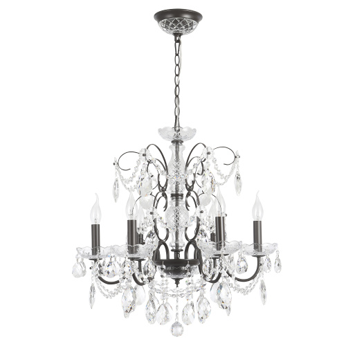 Crystal Lux Люстра Crystal Lux ODELIS SP6 BROWN фото 3 Crystal Lux Люстра Crystal Lux ODELIS SP6 BROWN фото 3