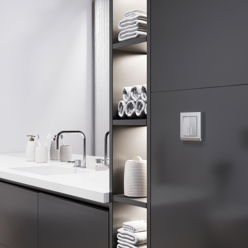 Рамка из поликарбоната на 1 пост Stark серебряный матовый W0011865 фото 2 Рамка из поликарбоната на 1 пост Stark серебряный матовый W0011865 фото 2