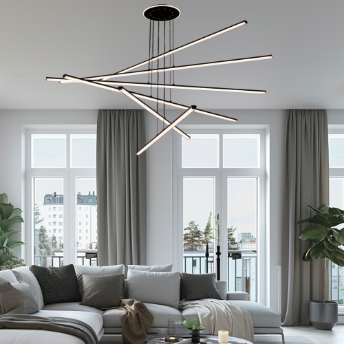 Citilux Trent CL203761 LED Люстра подвесная с пультом Чёрная фото 12 Citilux Trent CL203761 LED Люстра подвесная с пультом Чёрная фото 12