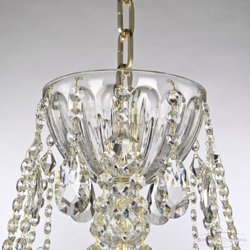 Люстра хрустальная 5413/12+6/300 G Clear/M-1H Bohemia Ivele Crystal (Богемия Ивеле Кристалл) фото 2 Люстра хрустальная 5413/12+6/300 G Clear/M-1H Bohemia Ivele Crystal (Богемия Ивеле Кристалл) фото 2