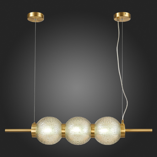 SL1155.313.03 Светильник подвесной ST-Luce Латунь/Коньячный E14 3*40W MARENA фото 3