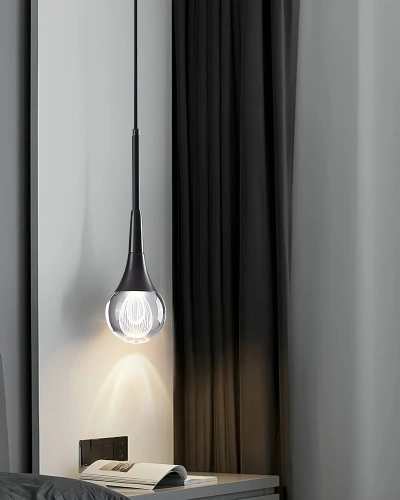 Черный подвесной светильник "Дольф"