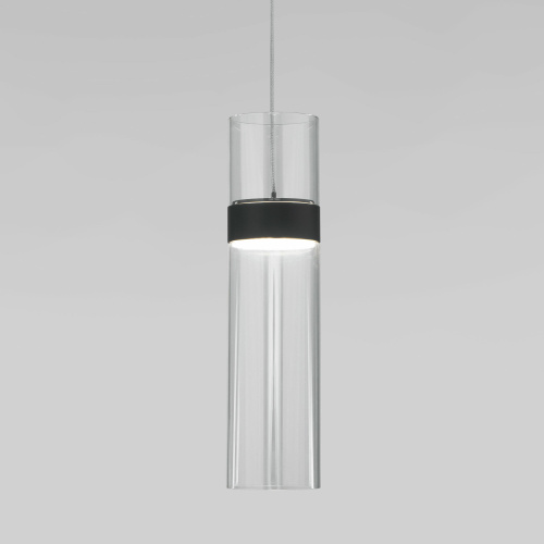 Подвесной светильник 50244/1 LED черный/прозрачный Подвесной светильник 50244/1 LED черный/прозрачный