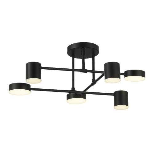 SLE201042-06 Светильник потолочный Черный/Черный LED 6*7W 4000K NOBEL фото 12