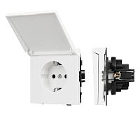 Механизм розетки влагозащищённый SCT-TENDO-MCP-PL-WH (230V, 16A) Arlight 054090