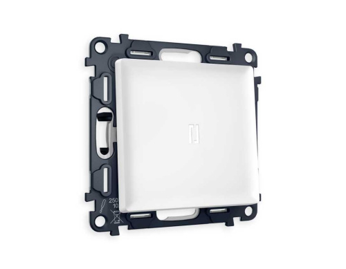 Комплект механизма 1-кл выключателя AMBRELLA VOLT с подсветкой 5600K ALFA Белый матовый QUANT (AP1220, VM101, G14W) MA122015 Комплект механизма 1-кл выключателя AMBRELLA VOLT с подсветкой 5600K ALFA Белый матовый QUANT (AP1220, VM101, G14W) MA122015