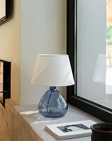 Синяя настольная лампа "Дэми"