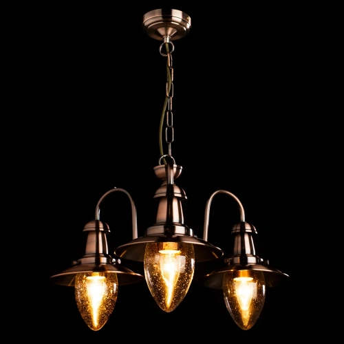 Подвесная люстра Arte Lamp FISHERMAN A5518LM-3RB фото 2 Подвесная люстра Arte Lamp FISHERMAN A5518LM-3RB фото 2