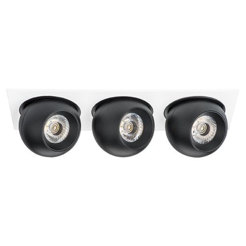 i536727272 Светильник INTERO LED 9W*3 850LM*3 24G БЕЛЫЙ/ЧЕРНЫЙ 3000K (217536+217072+217072+217072)