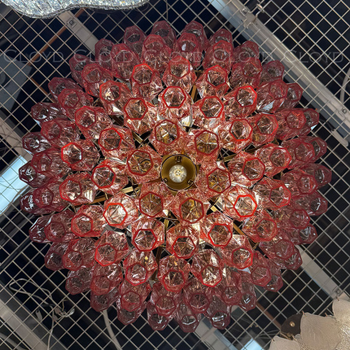 Люстра Cloyd CALCUTTA C6 / Ø60 см - латунь - розов.стекло (арт.11684) фото 5 Люстра Cloyd CALCUTTA C6 / Ø60 см - латунь - розов.стекло (арт.11684) фото 5