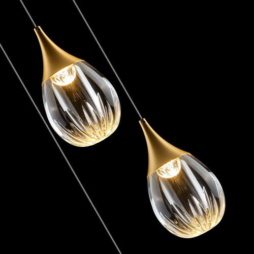 Подвесной светильник MD24001004-3A gold/clear фото 4