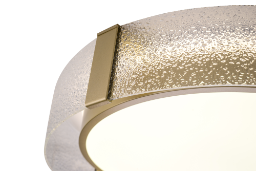 Накладной светильник с подсветкой золото LED 72+15Вт D50см Zortes GERDA ZRS.1097.50 фото 6