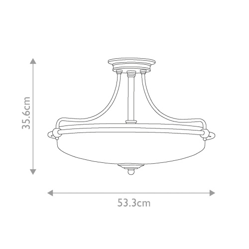 Потолочный светильник Quoizel, Арт. QZ-GRIFFIN-SFM-C фото 2