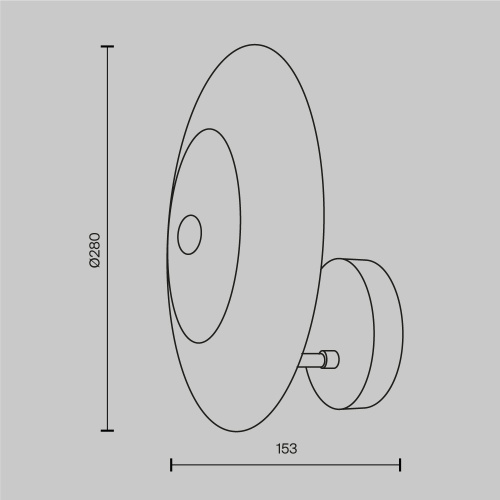 Настенный светильник (бра) Maytoni MOD007WL-01G фото 4 Настенный светильник (бра) Maytoni MOD007WL-01G фото 4