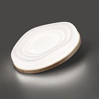 7674/DL PALE SN 000 белый/натуральное дерево LED 48Вт 3000-6000К D388 IP43 пульт ДУ FASS WOOD