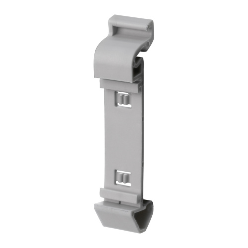 Монтажный держатель на DIN-рейку для зажимов блочных (горизонтальная установка), серый LD580-PTFIX-H2 фото 2