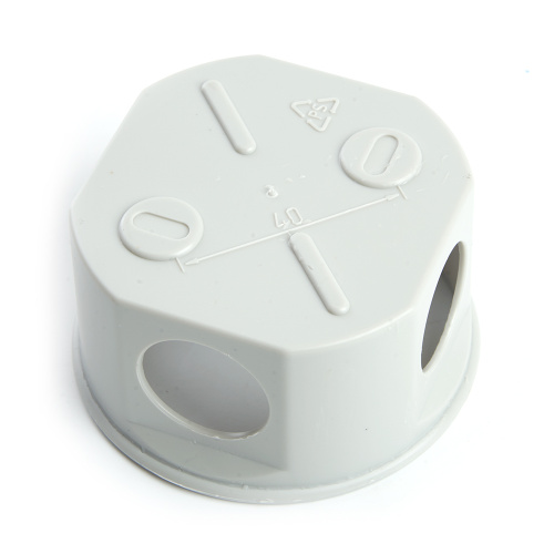 Коробка разветвительная STEKKER EBX20-34-44, 75*75*40мм, 4 ввода, IP44, светло-серая (GE41237) фото 2