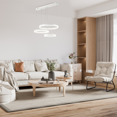 Подвесной светильник Escada 10223/3 LED*75W White фото 6 Подвесной светильник Escada 10223/3 LED*75W White фото 6