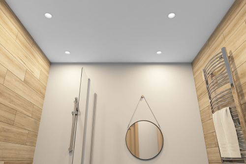 DK3103-WH Встраиваемый влагозащищенный светильник, IP 65, 10 Вт, GU5.3, LED, белый, пластик фото 3