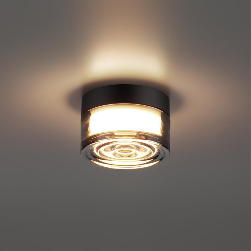 7157/6CL HIGHTECH ODL26 493 Настенно-потолочный светильник черный/дымчатый/стекло/поликарбонат IP65 LED 6W 410Лм 2200/2700/3000K 120° 220-240V RONDA фото 4 7157/6CL HIGHTECH ODL26 493 Настенно-потолочный светильник черный/дымчатый/стекло/поликарбонат IP65 LED 6W 410Лм 2200/2700/3000K 120° 220-240V RONDA фото 4