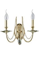 Crystal Lux Бра Crystal Lux VICTORIA AP2 GOLD/AMBER