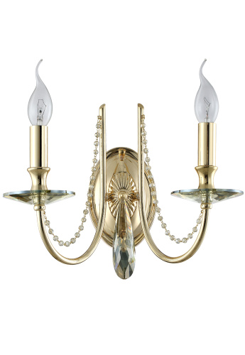 Crystal Lux Бра Crystal Lux VICTORIA AP2 GOLD/AMBER Crystal Lux Бра Crystal Lux VICTORIA AP2 GOLD/AMBER