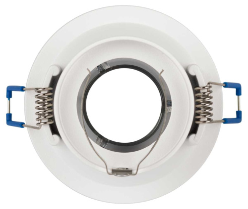 Светильник встраиваемый декоративный ЭРА KL103 WH/GD под лампу MR16 GU5.3 белый/золото Б0056351 фото 5
