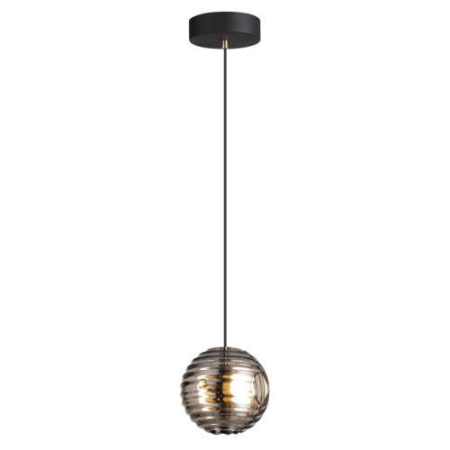 5041/12L L-VISION ODL24 531 черн./золото/дымчатый/металл/стеко Подвес LED 12W 4000К 1526Лм TRONI фото 3