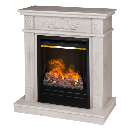 Электрокамин RealFlame Adelaida WT белый камень с очагом Olympic 3D фото 2 Электрокамин RealFlame Adelaida WT белый камень с очагом Olympic 3D фото 2