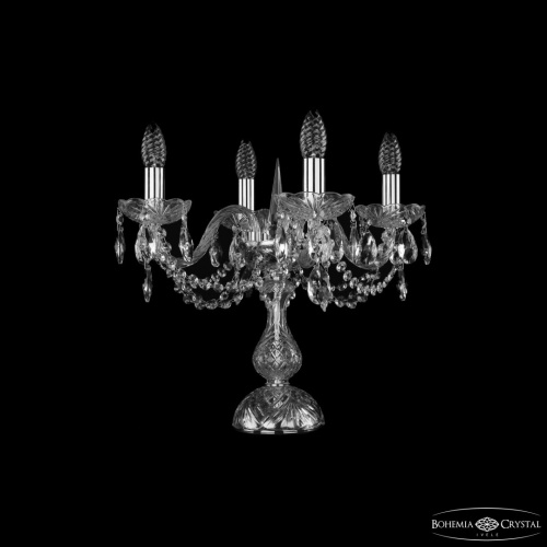 Настольная лампа с хрустальными подвесками 1402L/4/141-39 Ni Bohemia Ivele Crystal (Богемия Ивеле Кристалл) Настольная лампа с хрустальными подвесками 1402L/4/141-39 Ni Bohemia Ivele Crystal (Богемия Ивеле Кристалл)