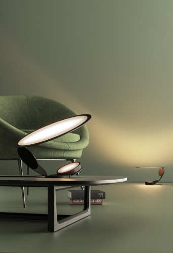 Настольная лампа Cut Black фото 5