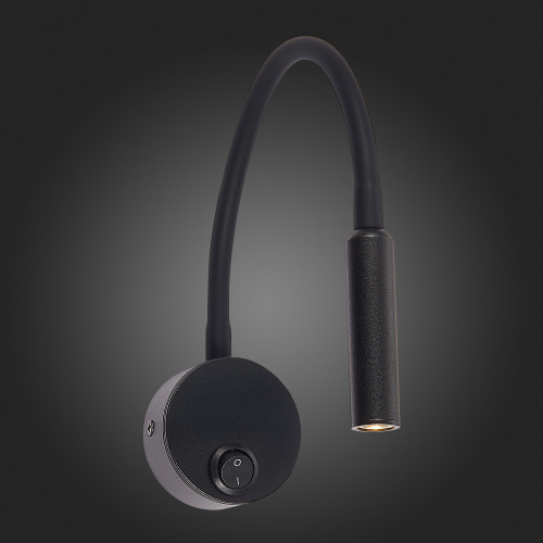 ST653.431.01 Светильник настенный ST-Luce Черный/Черный LED 1*3W 3000K Настенные светильники фото 6