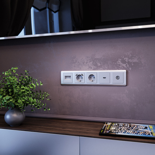 W1183006/ ТВ-розетка оконечная (серебряный) W1183006 фото 2 W1183006/ ТВ-розетка оконечная (серебряный) W1183006 фото 2