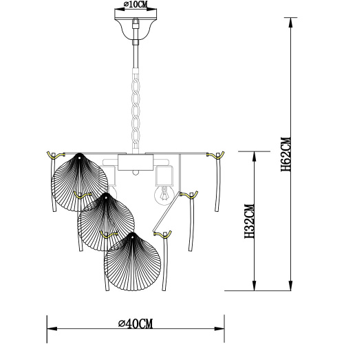 Подвесная люстра Arte Lamp VICTORIA A1734LM-5AB фото 4 Подвесная люстра Arte Lamp VICTORIA A1734LM-5AB фото 4