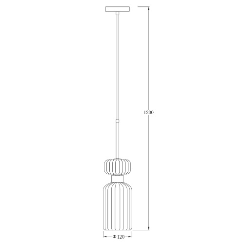 Подвесной светильник Escada 1141/1S E14*60W Chrome/Beige фото 6