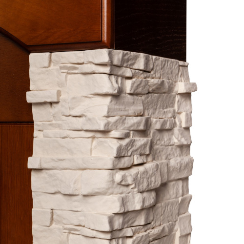 Каминокомплект NEAPOLIS/ЛАНКАСТЕР Светлый орех с очагом Электроочаг MAJESTIC LUX RC/МАДЖЕСТИК С ПУЛЬТОМ фото 8