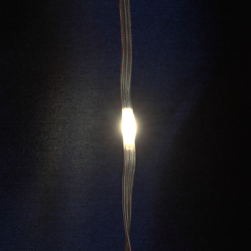 Светодиодная гирлянда Feron CL26 занавес Водопад  2*2м  + 3м 230V 5000К с контроллером, c питанием от сети, прозрачный шнур фото 2