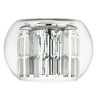 753634 Бра ACQUARIO 3х20W G4 12V ХРОМ хрусталь+стекло
