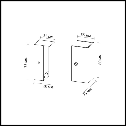 7006/1F HIGHTECH ODL25 262 Фиксатор для накладного монтажа (одна сторона закрыта) IP20 FINO фото 4 7006/1F HIGHTECH ODL25 262 Фиксатор для накладного монтажа (одна сторона закрыта) IP20 FINO фото 4