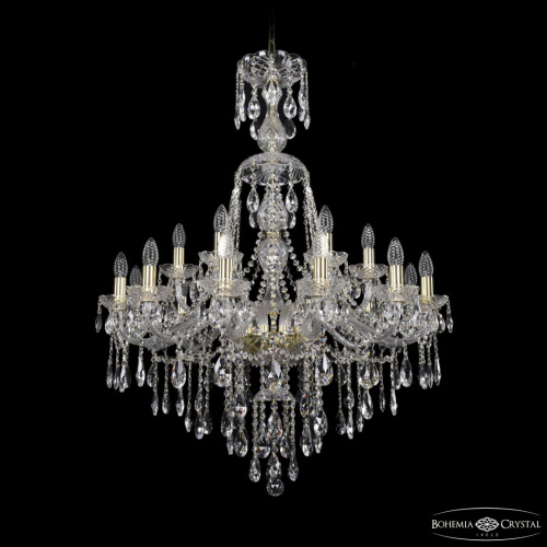 Люстра хрустальная 1415/12+6/300/XL-108 G