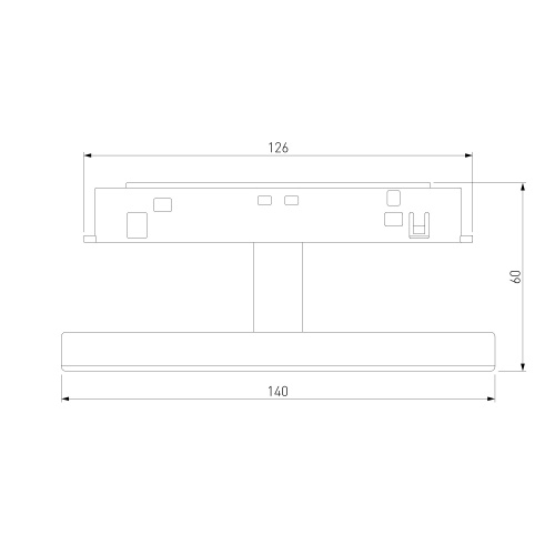 Slim Magnetic Трековый светильник 4W 4000K Cally (черный ) 85172/01 фото 9
